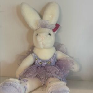 Russ Berrie “Ophelia” Little Tutu Plush Bunny Rabbit Ballerina NWT Dancer